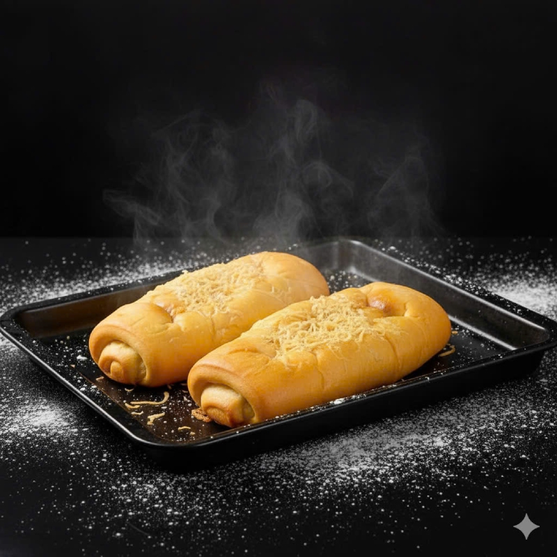 Bánh mì cuộn phô mai xúc xích